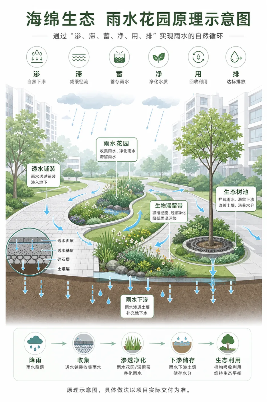 海绵城市雨水渗透原理