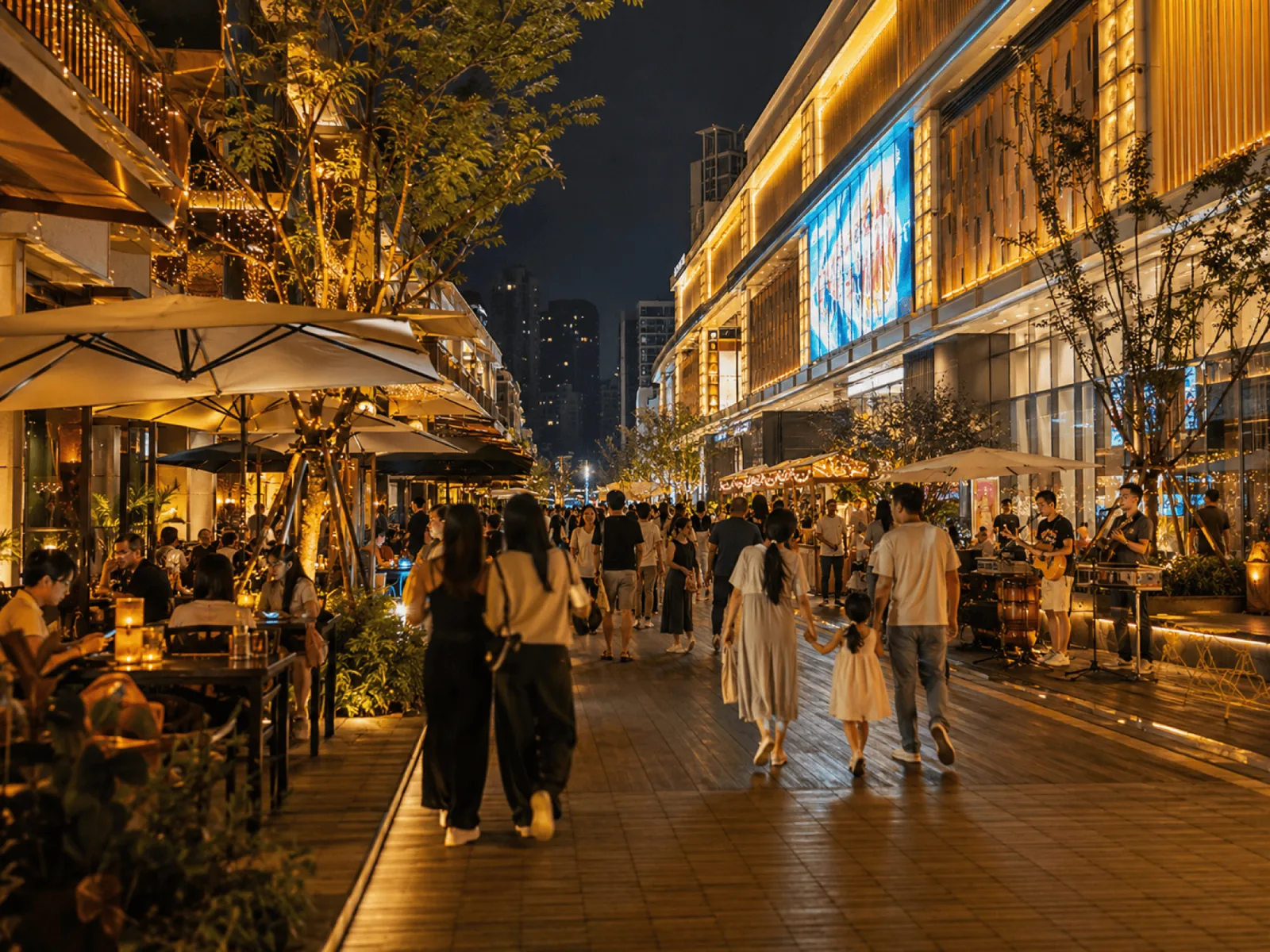 万达广场未来商业街区效果图