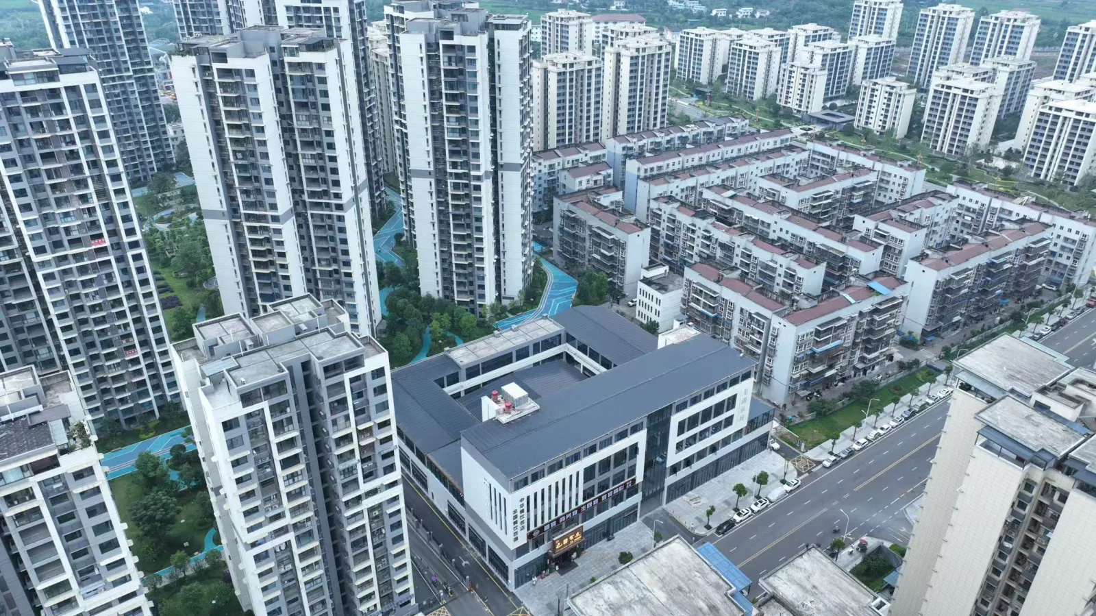 龙湖市场航拍实景